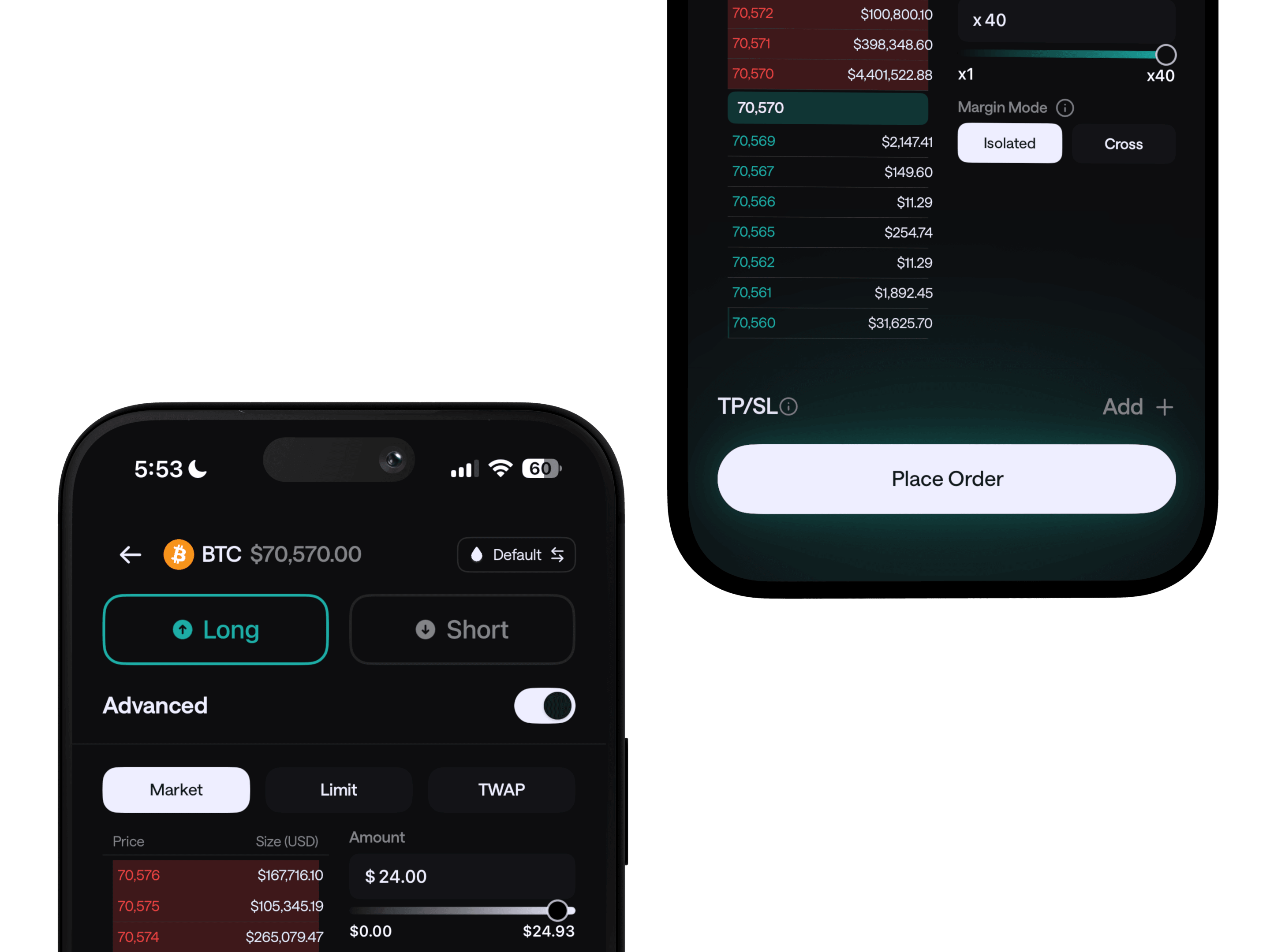 Liquid trading platform